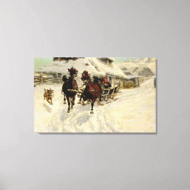 Toile The Sleigh Ride, 1896 (Recto)