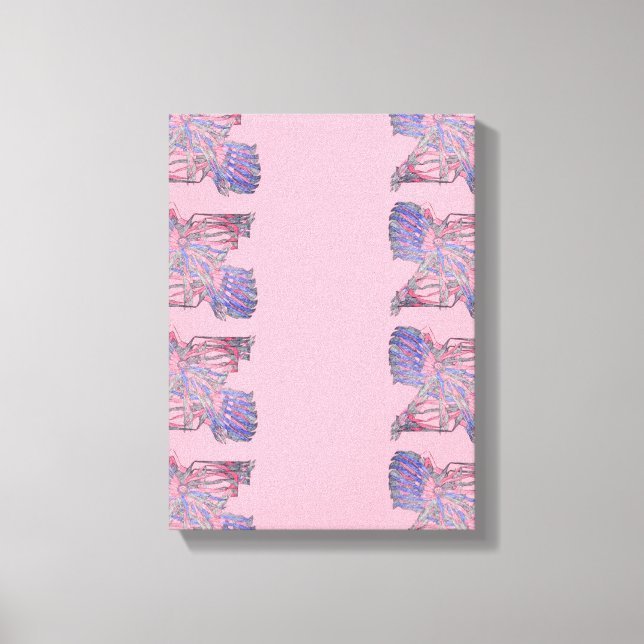 Toile The Soul's Tangle: Modern Expressionist Print (Recto)