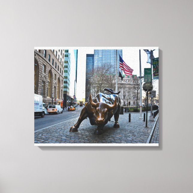 Toile "The Wall Street Bull" (Recto)