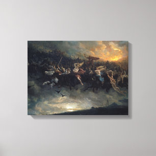 Toile The Wild Hunt Of Odin By Peter Nicolai Arbo 1872