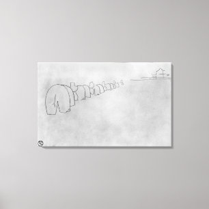 Toile Théorie des éléphants, 1896