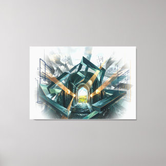 Toile "There is a Great Storm Here..."