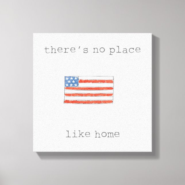 Toile There's No Place Like | Flag of the Usa (Recto)