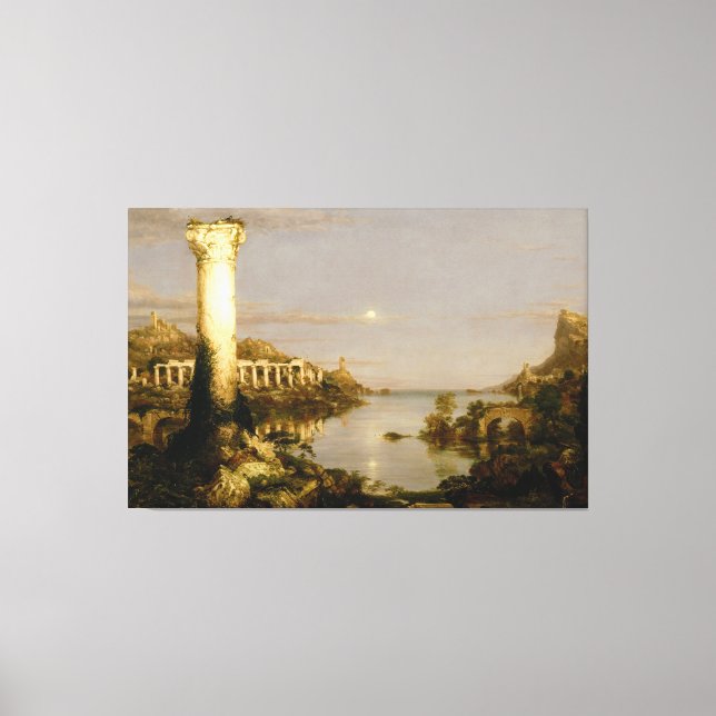 Toile Thomas Cole - Le cours de la désolation de l'Empir (Recto)
