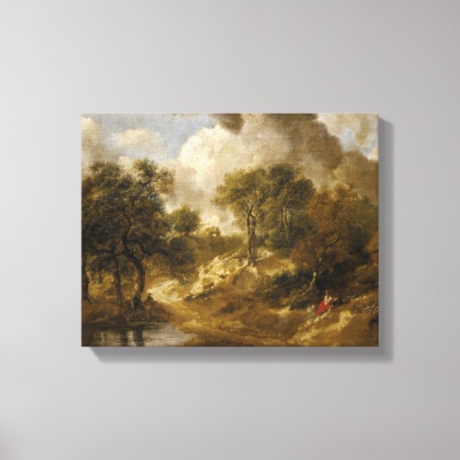 Toile Thomas Gainsborough - Paysage à Suffolk (Recto)