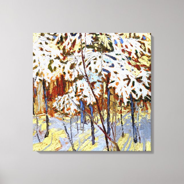 Toile Thomson - Arbres couverts de neige (Recto)