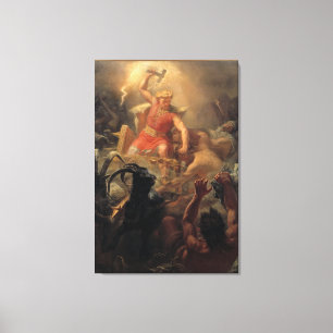 Toile Thor's Fight with the Giants