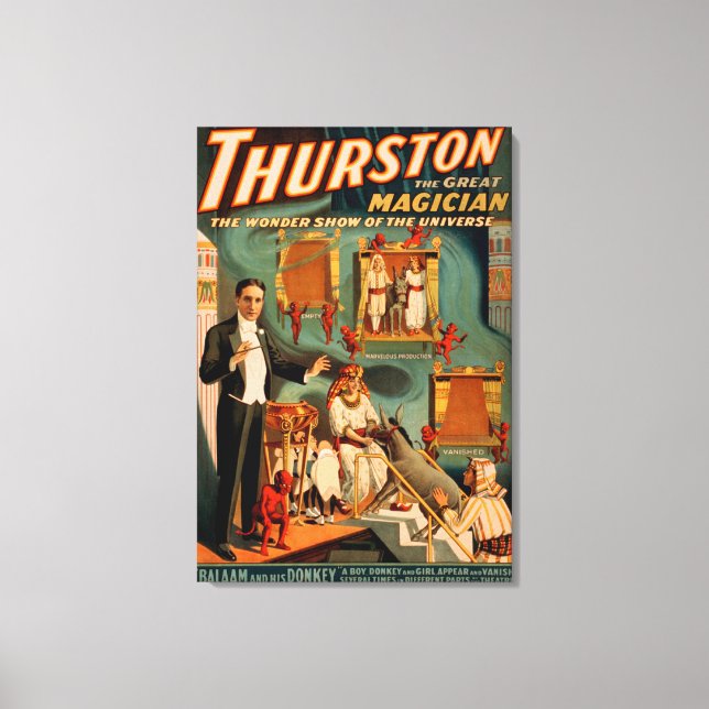 Toile Thurston - Démons & Donkey Vanish Trick Magic (Recto)
