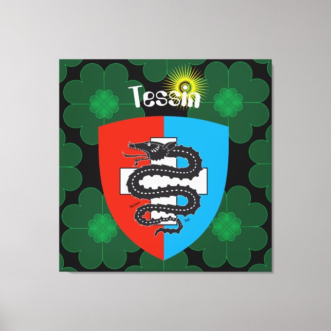 Toile Ticino Suisse Svizzera Svizra Leinwand (Recto)