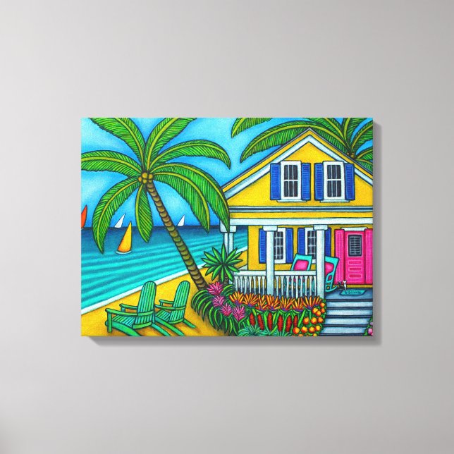 Toile Ticket to Paradise Canvas Imprimer par Lisa Lorenz (Recto)