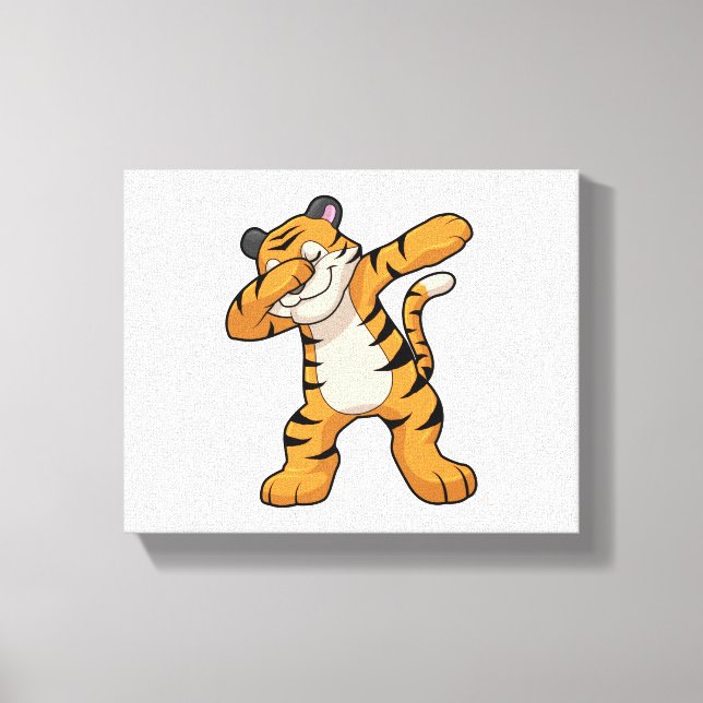 Toile Tigre à Hip hop Dance Dab (Recto)