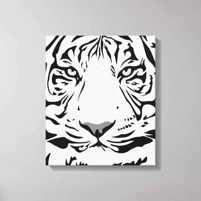 Toile Tigre blanc (Recto)