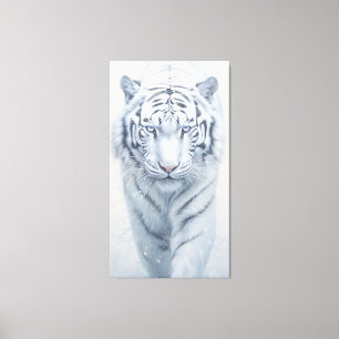 Toile Tigre blanc