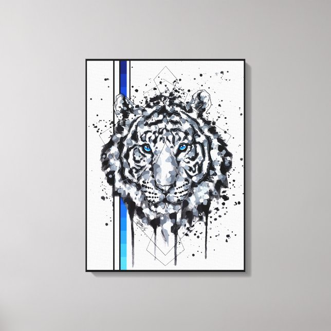 Toile Tigre blanc (Recto)