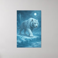 Tigre blanc Frost King – Gardien majestueux givré