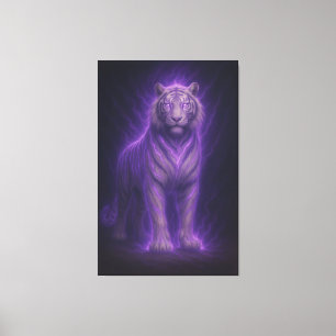 Toile Tigre Blanc Pourpre du Tonnerre Céleste – Fa de Ha
