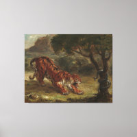 Tigre Et Serpent Eugene Delacroix Wall Art