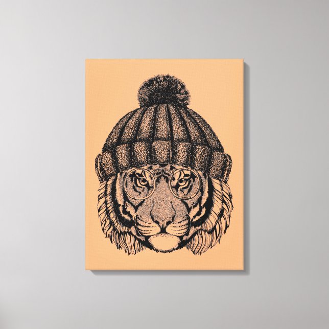 Toile Tigre prêt pour la mode hiver (Recto)