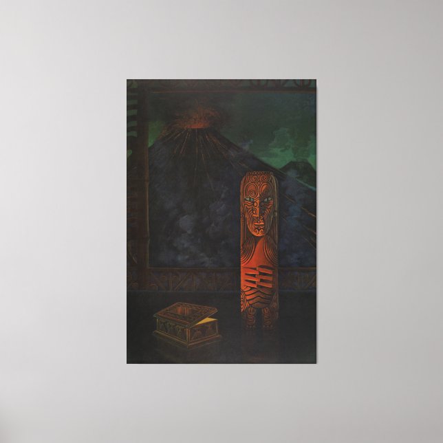 Toile Tiki Exotica classique du milieu du siècle (Recto)