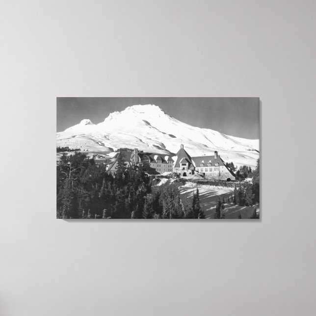 Toile Timerline Lodge et Mt. Hood Photographie (Recto)