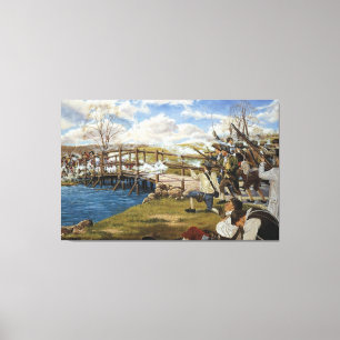 Toile Tir entendu 'autour du monde par Domenick D'Andrea