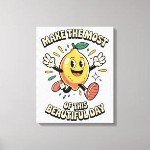 Toile Tirez le Meilleur Parti – Affiche d'Art Citron