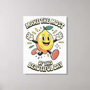 Toile Tirez le Meilleur Parti – Affiche d'Art Citron