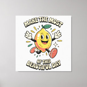 Toile Tirez le Meilleur Parti – Affiche d'Art du Citron