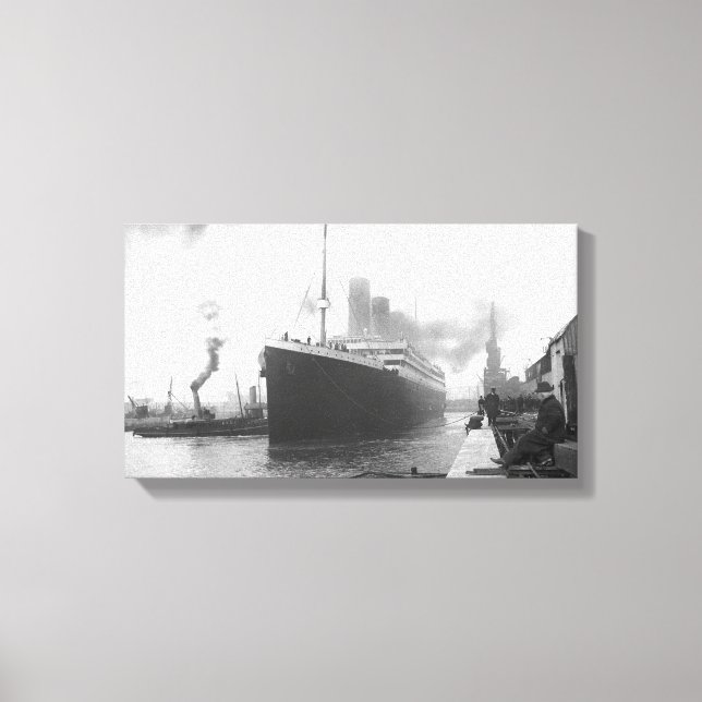 Toile Titanic aux quais de Southampton (Recto)