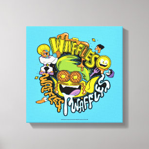 Toile Titans Ados, allez ! Beast Boy Waffles
