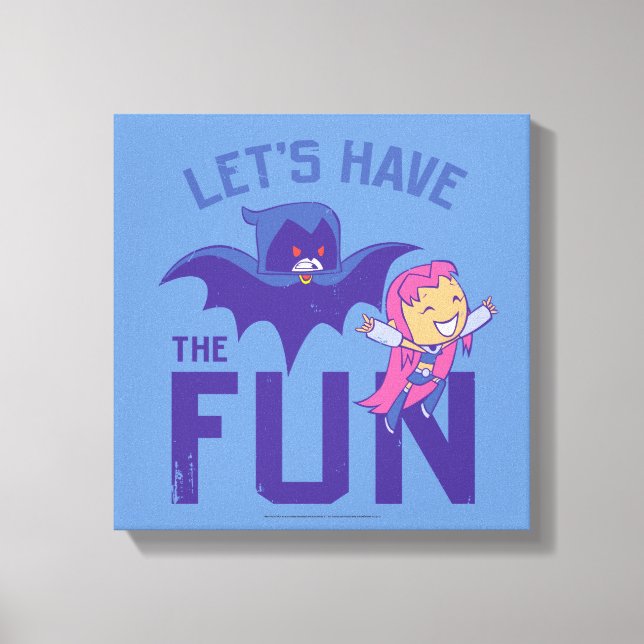 Toile Titans Ados, allez ! | Starfire & Raven "Ayez Le P (Recto)