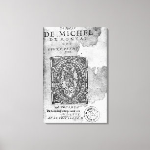 Toile Titlepage de la première édition de 'Essais