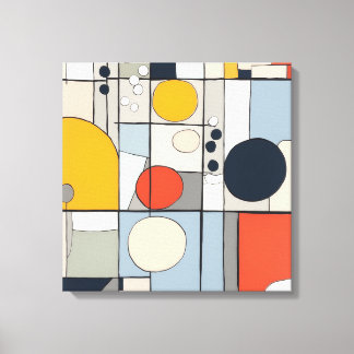 Toile "Toile de style mondrien art 2"