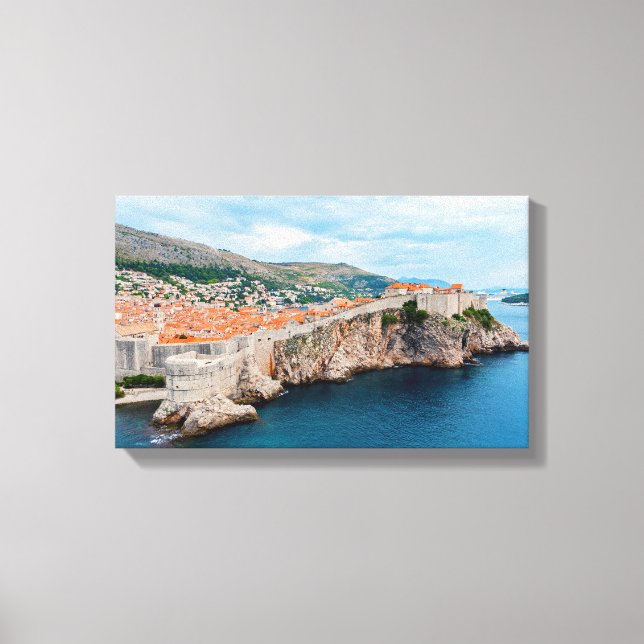 Toile Toits et murs de la vieille ville de Dubrovnik - C (Recto)