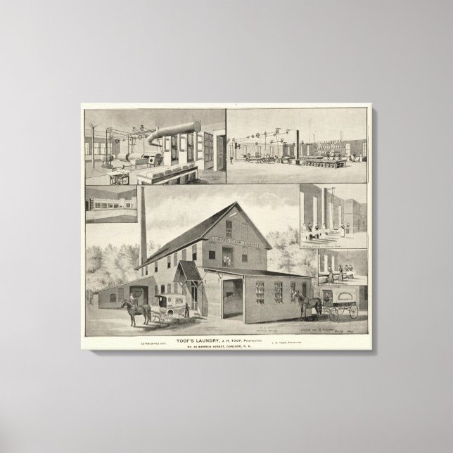 Toile Toof's Laundry, Concord, NH (Recto)