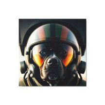 TOP GUN ACE DOG ART IMPRIMER SÉRIE NO 2