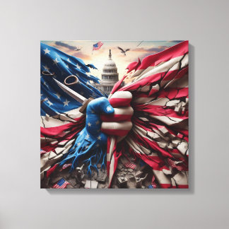 Toile Torn Country Art Print