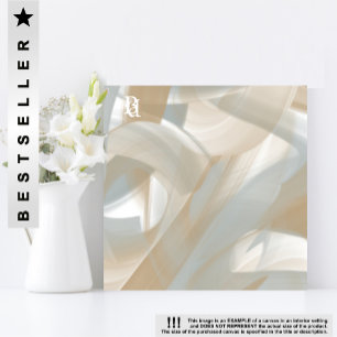 Toile Tornade sablonneuse de 8x8" Tendance Art Abstrait