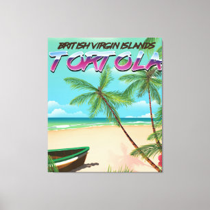 Toile Tortola affiche de voyage des îles vierges britann