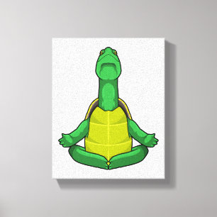 Toile Tortue à la méditation de Yoga