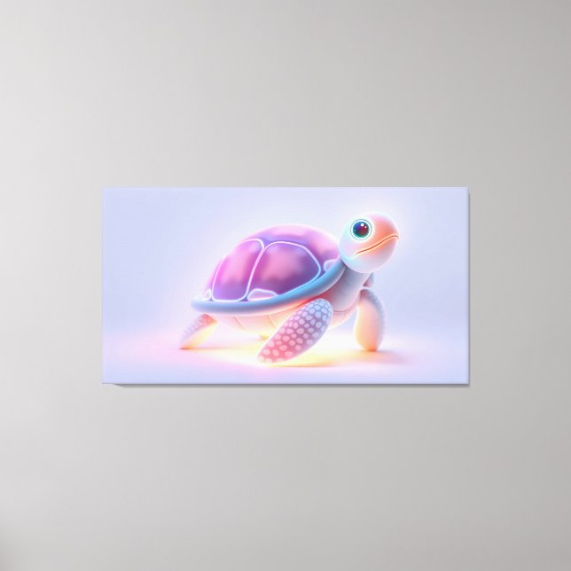 Toile Tortue Violette (Recto)