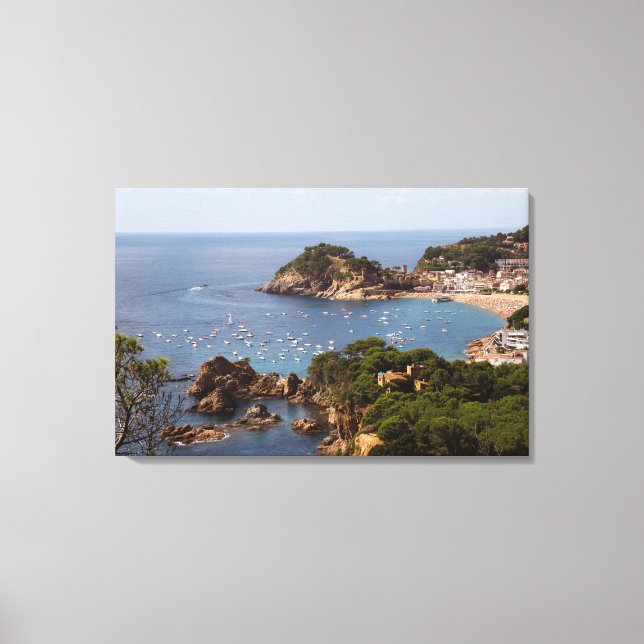 Toile TOSSA DE MAR. Ville située sur la Costa Brava. (Recto)