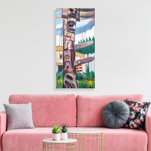 Toile Totem haïda   Emily Carr  