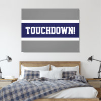 TOUCHDOY Fun Bold Navy Blue White Grey Stripes