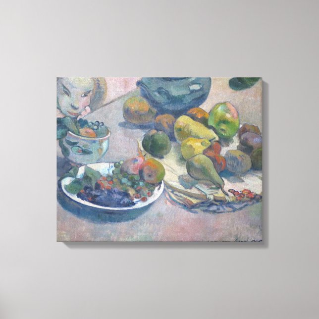 Toile Toujours la vie avec les fruits de Paul Gauguin (Recto)