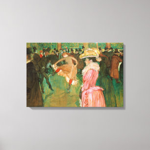 Toile Toulouse-Lautrec - Au Moulin Rouge, la danse