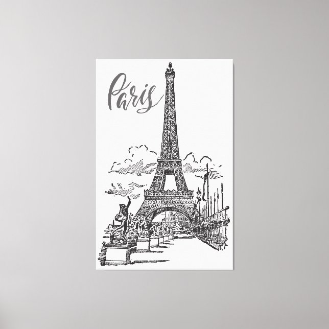 Toile Tour Eiffel Paris France (Recto)