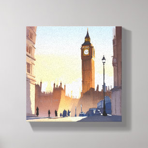 Toile Tour horloge Big Ben Londres Angleterre Royaume-
