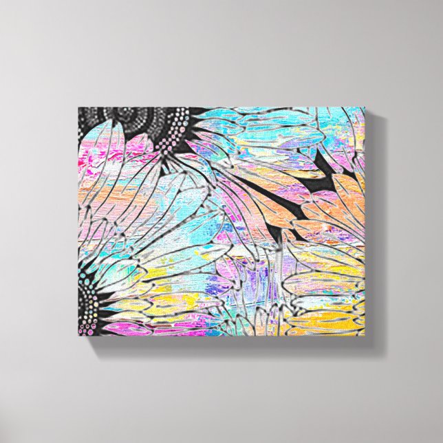 Toile Tournesol d'été 10 po x 8 po (Recto)