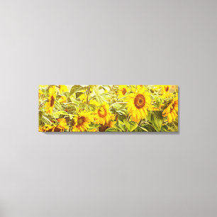 Toile Tournesol Jaune Vert Russe Vintage
